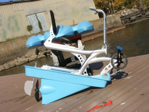 easy to transport our water bikes frame and hull