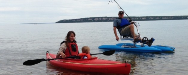 Fishing with a Waterbike