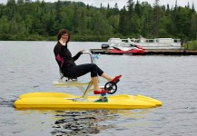 Water biking in Quebec